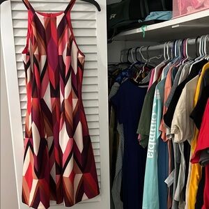 Vince Camuto Multicolor Geometric Mini Dress